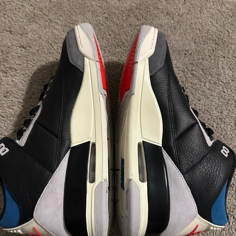 Size 9.5 - Air Jordan 3 Retro OG Rare Air IB8967-004 New - Picture 3 of 10